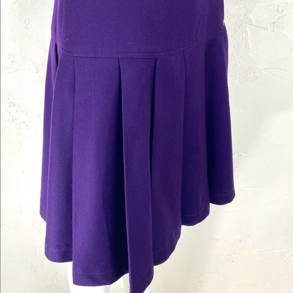 Collectors Vintage Thierry Mugler Wool Pleat Skirt Made in Italy - Picture 3 of 8